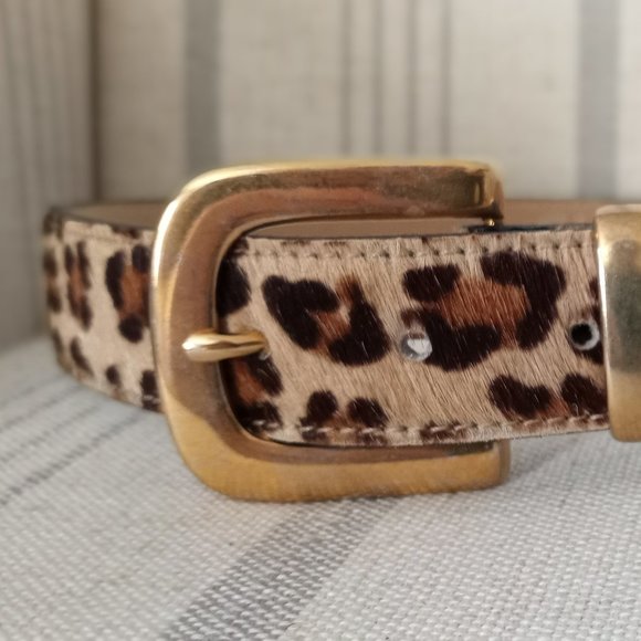 'ELITE' Accessories - 'ELITE'  Cheetah Print Calf Hair Belt Size M